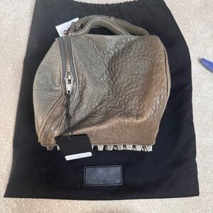 NWT - Alexander Wang Pebbled Leather Satchel - Sage color